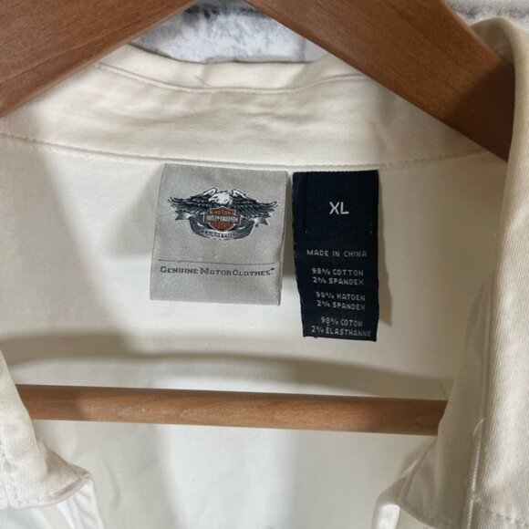 Women’s Harley-Davidson white dazzled sleeveless gilet vest jacket size XL - Picture 5 of 6